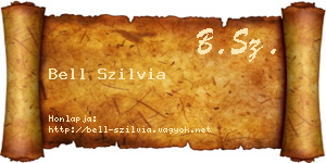 Bell Szilvia névjegykártya